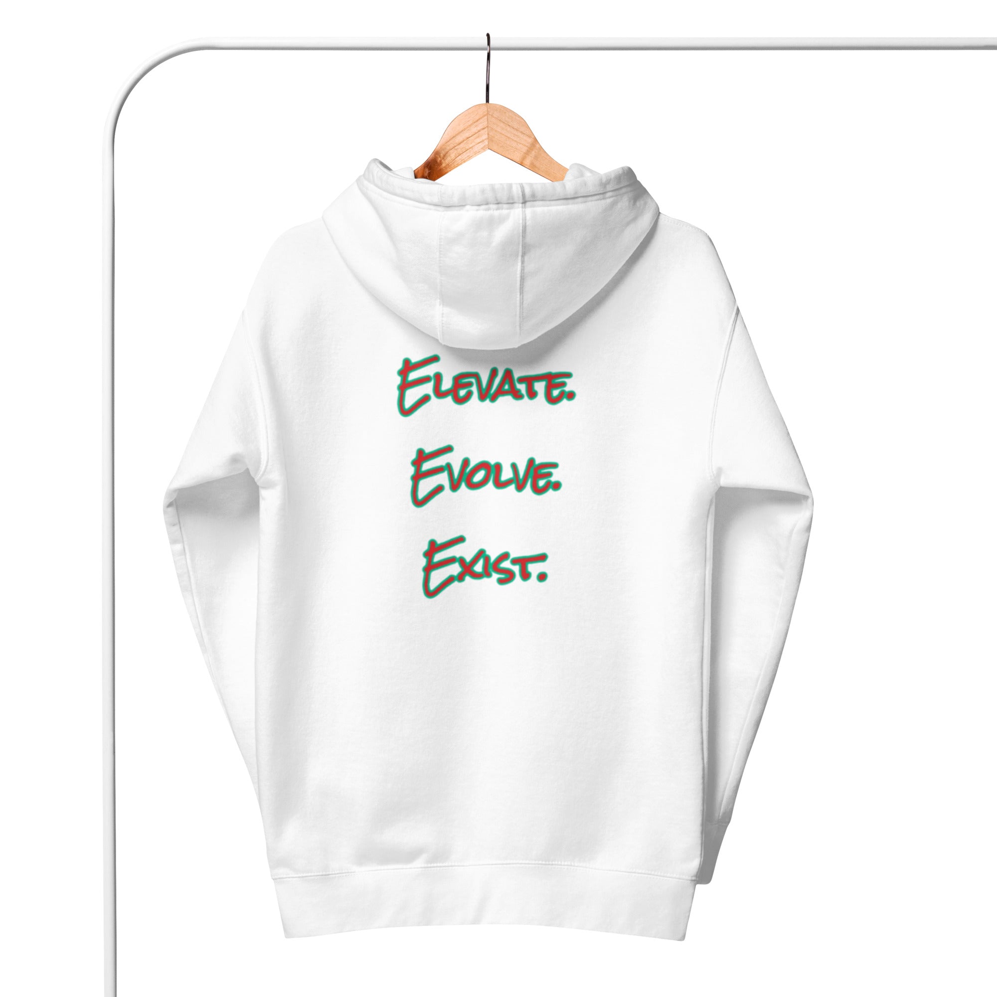 Elevate Evolve Exist Hoodie Special – Canary Gardens International